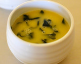A picture of step 3 of Fiber-Packed Wakame Chawan-Mushi (Steamed Egg Custard).