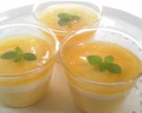 A picture of step 7 of Creamy Melting Triple-layered Mango Pudding.