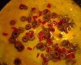 A picture of step 2 of Olives and eggs.