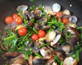 A picture of step 5 of The Colors of Spring Sublime Sake-Steamed Manila Clams.