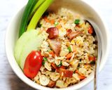 รูปขั้นตอนการทำที่ 9 ของ ข้าวผัดไก่ (ย่าง)