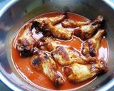 A picture of step 3 of Buffalo Wing Style Extremely Spicy Chicken.