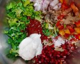 A picture of step 2 of Pasta Mayo Chaat - Katori chaat & wrap.
