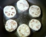 A picture of step 6 of Lotus Root and Minced Meat Teriyaki with Aromatic Shiso.