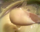 A picture of step 2 of homemade banana pudding/ meringuenot a box pudding.