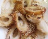A picture of step 3 of Chikuwa with Japanese Mustard and Soy Sauce.