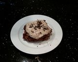 A picture of step 6 of Fudge Brownies with Chocolate Peppermint Mousse Frosting.