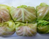A picture of step 5 of Cabbage Rolls Simmered in Tomato Soup.