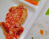 Foto langkah ke 6 dari resep Beef steak (patty) saus keju tomat MPASI 11m+.