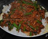 A picture of step 7 of Persian Loobia Polo (Green Bean Rice With Minced Beef) لوبیا پلو با گوشت چرخ کرده.