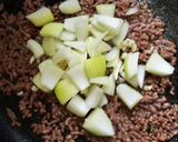 A picture of step 7 of Bowties Beef Mushroom with Buttered Potatoes.