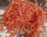 A picture of step 1 of Carrot Sabudana.