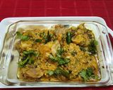 A picture of step 2 of Dahi Chicken.