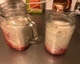 A picture of step 3 of Peanut butter and jelly Overnight oats.
