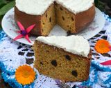 Foto del paso 6 de la receta: Torta integral de zanahoria con cubierta de queso crema y coco💜