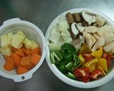 A picture of step 2 of Sweet and Sour Pork Taiwan Style Chicken in Pineapple Vinegar Sauce.