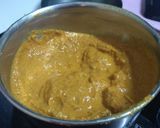 A picture of step 4 of Amlechi Uddamethi Raw Mango curry.