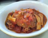 A picture of step 8 of Tomato Sauce Simmered Hamburger Gratin.