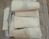 Foto langkah ke 6 dari resep Lumpia Ubi Ungu Isi Keju.