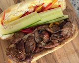 A picture of step 10 of Air Fry Lemongrass Lamb Bánh Mì.