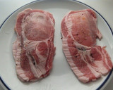 A picture of step 2 of Pork Cutlets with Kimchi and Cheese.