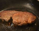 A picture of step 1 of Beef Filet with Green Peppercorn Sauce.