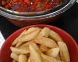 A picture of step 8 of My Chorizo and Chili Beef Bake with Homemade Chips 😊.