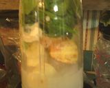A picture of step 1 of tangerine protein machine.