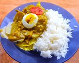 A picture of step 6 of Ají de Gallina with Huacatay.