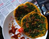 A picture of step 5 of Spinach veg omelette.