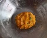 A picture of step 1 of Besan Masala Roti.