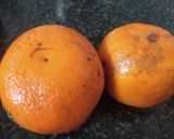 A picture of step 1 of Orange Blueberry Punch.