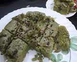 A picture of step 12 of Green dhokla.