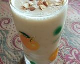 A picture of step 3 of Banana Almond curd smoothie.