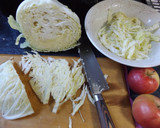Foto del paso 1 de la receta: Ensalada de repollo con zanahorias y manzana con mayonesa de niguella