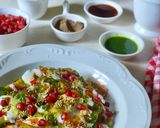 A picture of step 8 of Crispy Palak Patta Chaat.