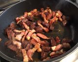 Une image de l'étape 5 de Haricots bicolores au chorizo,lard et poivrons grillés.