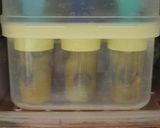 A picture of step 7 of Muskmelon Grapes Popsicles.