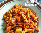 Foto langkah ke 5 dari resep Cumi Asin Betelur Tempe Sambalado.