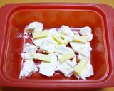 A picture of step 1 of Cheesecake in a Silicone Steamer.