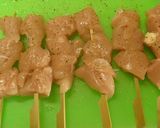 A picture of step 3 of Healthy Chicken Tender Yakitori with Easy Homemade Sauce.