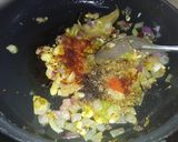 A picture of step 2 of Methi dal fry.