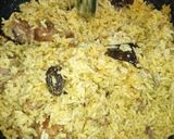 A picture of step 7 of Mutton roghan josh rice.