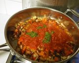 A picture of step 5 of Bacon and Chilli Pasta.