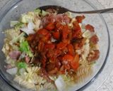 A picture of step 16 of My BLT Pasta Salad (Bacon, Lettuce & Tomato) with Potato Crisps.