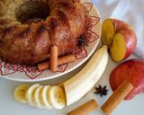 Foto do passo 2 de Bolo de banana, maçã e passas