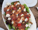 Foto del paso 5 de la receta: Ensalada de melón con queso de cabra y vinagreta de frambuesa