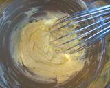 A picture of step 4 of Cherry and Chocolate No-Bake Cheesecake.