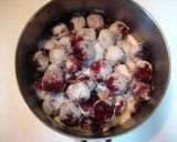 A picture of step 2 of Cherry Compote.