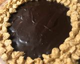 A picture of step 4 of Peanut butter Chocolate no Bake Pie.